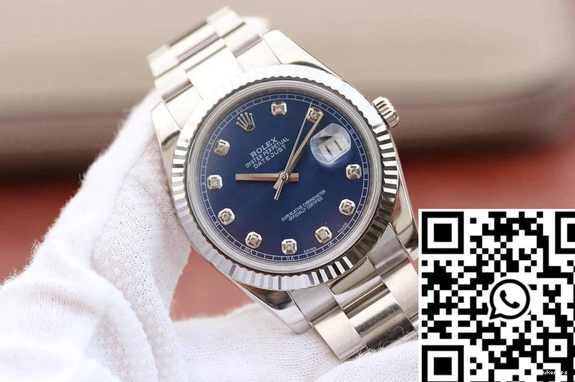 EW Dial Datejust Rolex Factory Blue M126334-0015 0419